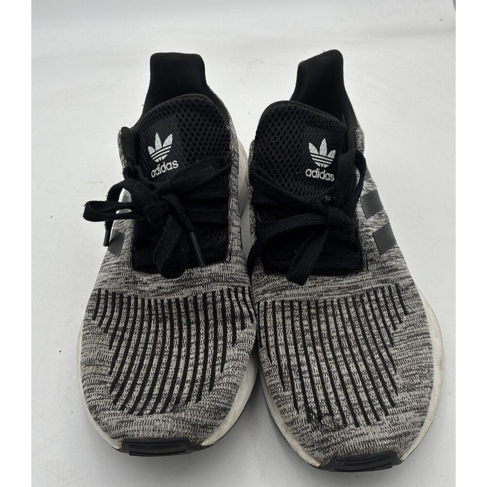 Adidas - Swift Run 1.0 Athletic Running Shoes - Black / Gray - US 7